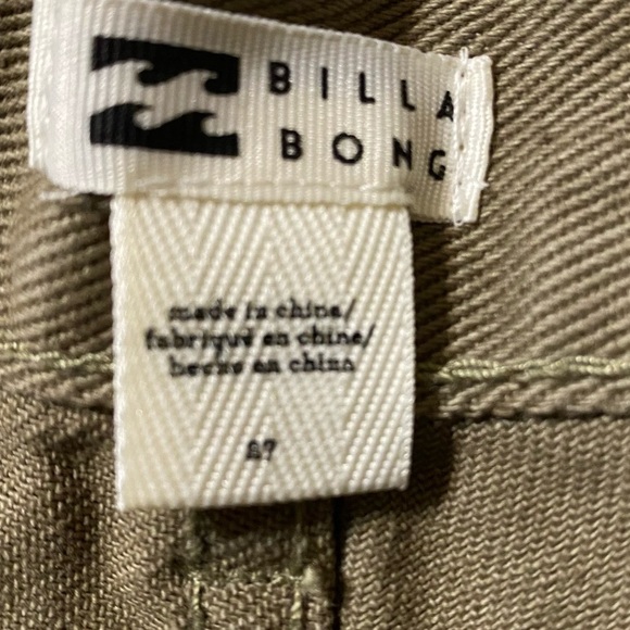 NEW Billabong Drift Away Sage Denim Cutoff Frayed Hem Shorts NWT - Picture 5 of 13